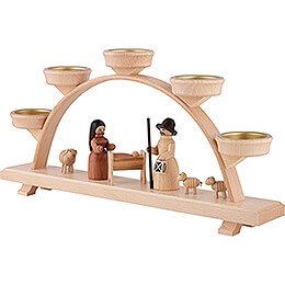 Candle Arch - Nativity Figurines - 32,5x16 cm / 12.8x6.3 inch