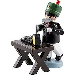 Miner with Cutting Bench, Colored - 7 cm / 2.8 inch