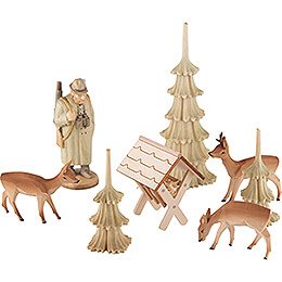 4-Tier Pyramid - Ore Mountain Forest People - 140 cm / 55.1 inch
