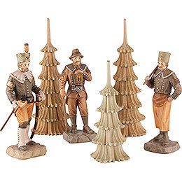 4-Tier Pyramid - Ore Mountain Forest People - 140 cm / 55.1 inch