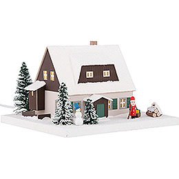 Lighted House Ore Mountains Home with Lobby - 11,5 cm / 4.5 inch