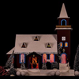 Lighted House Old Church - 43 cm / 16.9 inch