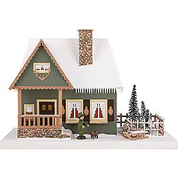 Lighted House Old Forester's Lodge - 25 cm / 9.8 inch
