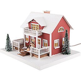 Lighted House Sweden House - 20 cm / 7.9 inch