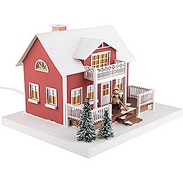 Lighted House Sweden House - 20 cm / 7.9 inch