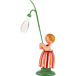 Meadow Flower Girl with Snowdrop - 11 cm / 4.3 inch