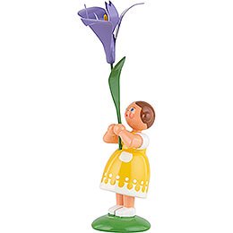 Sommerblumenmädchen mit Iris - 12 cm