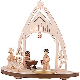 Tea Light Holder - Nativity - 16 cm / 6.3 inch