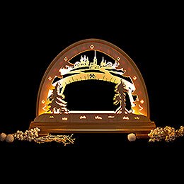Candle Arch - Village without Figurines - 37x48 cm / 14.6x18.9 inch