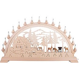 Candle Arch - Forester's House with Deer - 84x49 cm / 33.1x19.3 inch