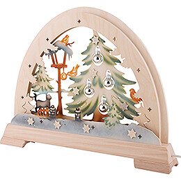 Candle Arch - Cat and Christmas tree - 48x37 cm / 18.9x14.6 inch