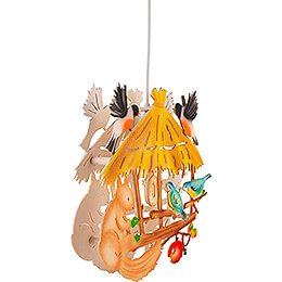 Window Picture - Birdhouse with Squirrel - 31 cm / 12.2 inch