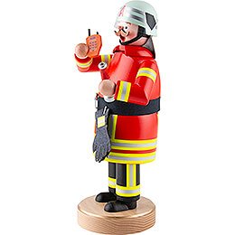 Smoker - Firefighter Black-Red - 23 cm / 9.1 inch
