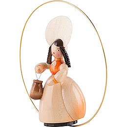 Schaarschmidt Hut-Dame mit Tasche im Ring - 6 cm