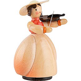 Schaarschmidt Hut-Dame mit Geige - 4 cm