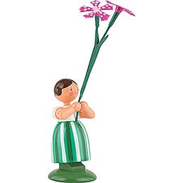 Meadow Flower Girl with Carnation - 11 cm / 4.3 inch
