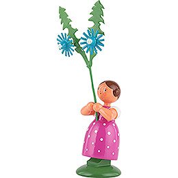 Meadow Flower Girl with Chicory - 11 cm / 4.3 inch