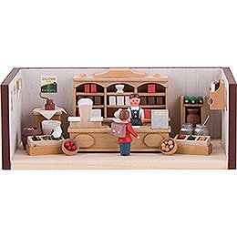 Miniature Room - Small Corner Shop - 4 cm / 1.6 inch