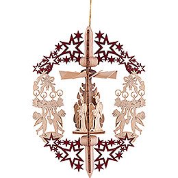 Tree Ornament - Angel Choir - Angel with Wreath - 14,5 cm / 5.7 inch
