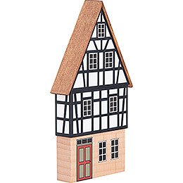 Backdrop House - Gabled House with Half-Timbered Gable - 16 cm / 6.3 inch