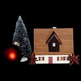Lighted House Farmhouse with Dormer - 7,2 cm / 2.8 inch