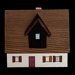 Lighted House Farmhouse with Dormer - 7,2 cm / 2.8 inch