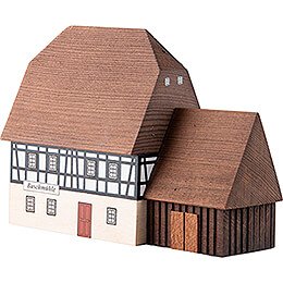 Lighted House Mill with Annex - 9,1 cm / 3.6 inch