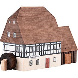 Lighted House Mill with Annex - 9,1 cm / 3.6 inch