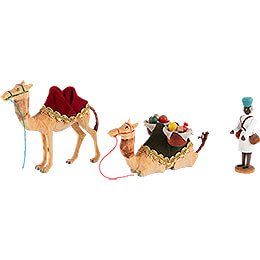 Cameleer and two Camels - 10 cm / 3.9 inch