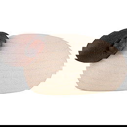 Schaf mit schwarzem Kopf einzeln, natur - 2,5 cm