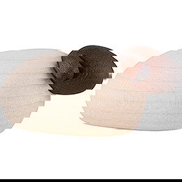 Schaf mit schwarzem Kopf einzeln, natur - 2,5 cm
