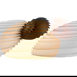Schaf mit schwarzem Kopf einzeln, natur - 3,5 cm