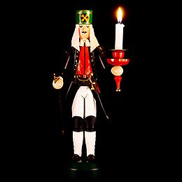 Bergmann Bergältester mit Kerzenhalter - 31,5 cm