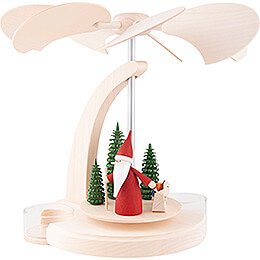 1-Tier Pyramid - Christmas Gnome with Sled - 18 cm / 7.1 inch