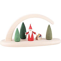 Modern Light Arch - Santa Gnome - 24x13 cm / 9.4x5.1 inch