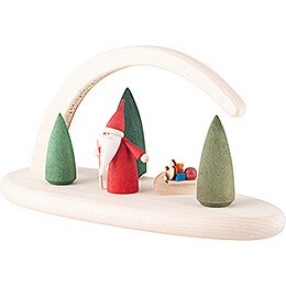 Modern Light Arch - Santa Gnome - 24x13 cm / 9.4x5.1 inch