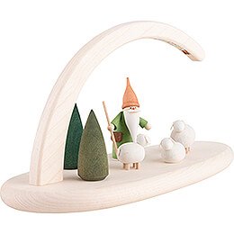 Modern Light Arch - Shepherd Gnome  - 24x13 cm / 9.4x5.1 inch