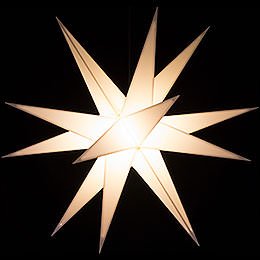 Advents Star for Inside and Outside Use White incl. Lighting - 60 cm / 23.6 inch