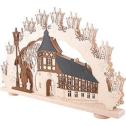 Candle Arch - Romantic Old Town Scene - 66x41 cm / 26x16.1 inch