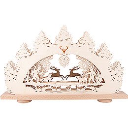 Candle Arch - Jumping Stags - 52x31 cm / 20.5x12.2 inch
