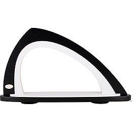Light Arch without Figurines - Asymmetrical - Black/White - 52x29,7 cm / 20.5x11.7 inch