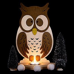 Tea Light Holder - Owl - 30,5 cm / 12 inch