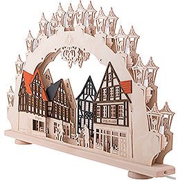 3D Candle Arch - Old Town - 66x41x6 cm / 26x16x2 inch