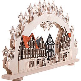 3D Candle Arch - Old Town - 66x41x6 cm / 26x16x2 inch