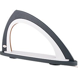 Light Arch without Figurines - Asymmetrical Grey/White - 52x29,7 cm / 20.5x11.7 inch