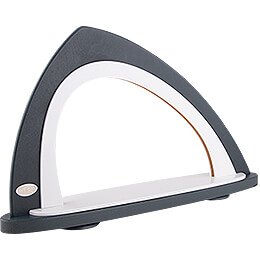 Light Arch without Figurines - Asymmetrical Grey/White - 52x29,7 cm / 20.5x11.7 inch
