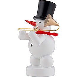 Snowman Musician with Trombone - 8 cm / 3 inch