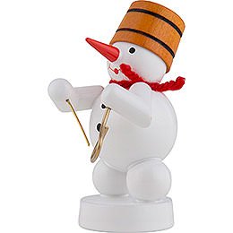 Snowman Musician with Triangle - 8 cm / 3 inch