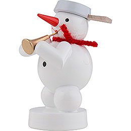 Snowman Musician with Tuba - 8 cm / 3 inch