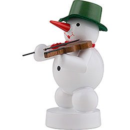 Snowman Musician with Violin - 8 cm / 3 inch